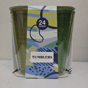Green Insulated Tumblers 24 oz